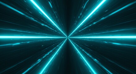 Wall Mural - blue light trails abstract background