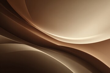 Wall Mural - elegant abstract background with flowing curves in neutral tones created with smooth gradients