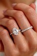 © Luba - Oval Diamond Engagement Ring with Matching Wedding Band