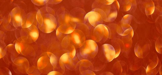 abstract background with orange bokeh 