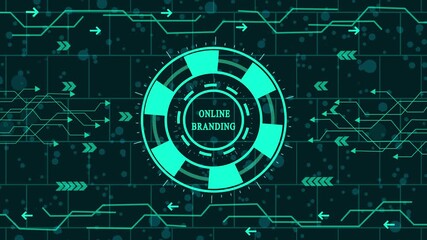 Futuristic technology background with glowing circuit board pattern and abstract digital network connections, representing modern cyber communication and artificial intelligence