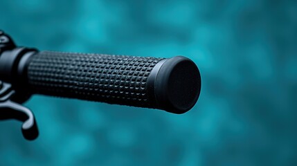 E-scooter handlebar grip, textured rubber, subtle wear