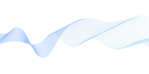 Wall Mural - colorful wave lines. abstract blue wave background.Abstract vector blue wave lines on white background,light Blue lines vector illustration. Technology,Curve wave seamless pattern. Line art striped gr