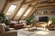 © Sukon - Unique characteristics of an attic create a cozy living environment.
