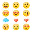 © simohamed - Emoji 3d icon set. Emoticon smile collection. happy, angry, thinks, kiss, explosion, tongue etc. Isolated icons, objects on a transparent background