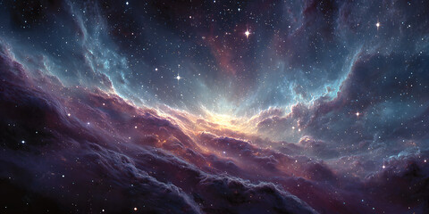Wall Mural - Vibrant Outer Space Background