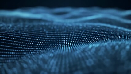 Digital Waveform: Abstract Binary Code Data Stream