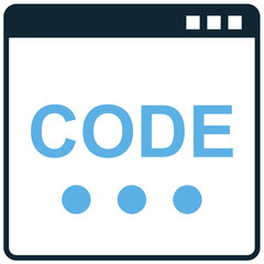 website code icon vector for web development, programming, and digital coding. useful for illustrati
