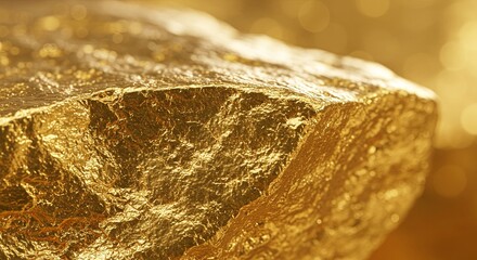 Macro of raw gold nugget texture
