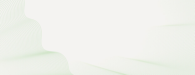 Wall Mural - abstract background with light green lines on a white background. the green lines create a flowing, 