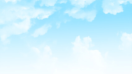 Wall Mural - beautiful clouds in the blue sky. beautiful movement clouds in the sky