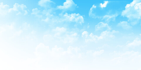Wall Mural - a view from below of large white clouds in the blue sky. beautiful clouds in the blue sky. beautiful