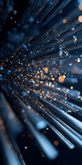 Canvas Print - abstract burst of light and energy, creating a dynamic and futuristic visual effect with a sense of 