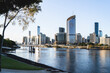 Brisbane city skyline, Brisbane River and CBD, Queensland, Australia