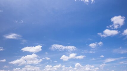 Wall Mural - captivating timelapse stock video of clear blue skies,panoramic view of clear blue sky and clouds, b