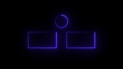 blue color Subscribe button and outro end screen outro card for gaming and video channel subscribe my channel icon animation on black background .