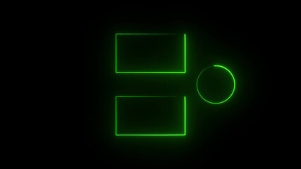 green color Subscribe button and outro end screen outro card for gaming and video channel subscribe my channel icon animation on black background .