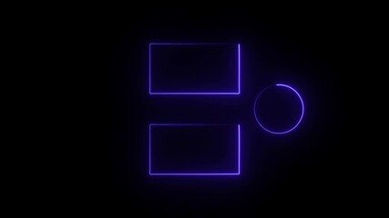blue color Subscribe button and outro end screen outro card for gaming and video channel subscribe my channel icon animation on black background .