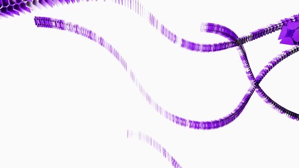 Abstract purple wave pattern animation
