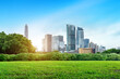 City parks and skyscrapers, Shenzhen, China.