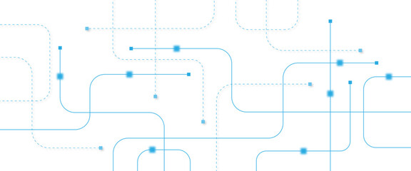 Abstract futuristic technology background. Technology background with crossed lines and dots.