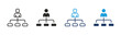 © sespace - Set of Organizational Chart icon collection in Multiple Style. Icon suitable for web and mobile application