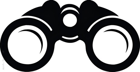 Binoculars icon on white background. Vector  