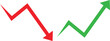 © mohammad - Stock market trend up and down arrows