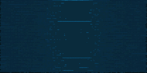 Abstract dark blue digital pattern with light blue glowing elements