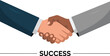 © MdShamimAhmed - Diverse business partners shaking hands in agreement signifying successful collaboration and partnership isolated on transparent background