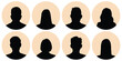 © Hike Studio 786 - Man and woman avatar profile silhouettes. Simple Gray Avatar Icons Representing Male And Female Profiles. people group icons vector illustration. Collection of men and women user icon set. useravatar