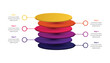 © Bayu - 3d round layers stack infographic with 6 steps