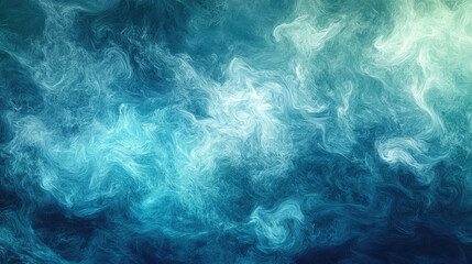 Wall Mural - Minimal digital background with soft light gradients, shades of blue and green merging seamlessly.