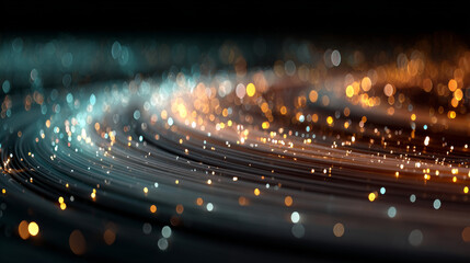 Wall Mural - EPS10. Neon blurry circles at motion . Vector swirl trail effect . Abstract luminous rings slow shutter speed effect . Bokeh glitter round shapes . lights at motion exposure