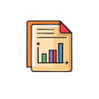 © Oleksandr - Animated Bar Chart on Document Illustrating Financial Growth and Statistical Analysis