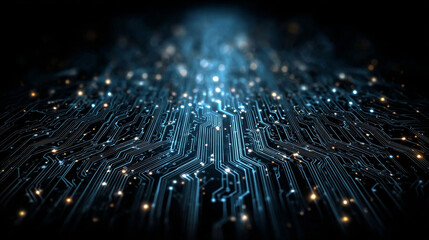 eps1O. Dark blue color Light Abstract pixels Technology background for computer graphic website internet. circuit board. text box.