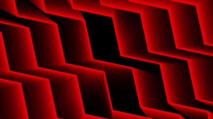 Wall Mural - red abstract glow neon 3d lines moving digital background