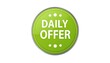 © Adam - A bright green circular button displays the words 'DAILY OFFER' in a clean, modern design.