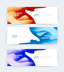 Wall Mural - Geometric banner design with Vector presentation template.