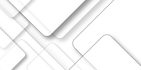 Wall Mural - Abstract white rectangle shape geometric line background. Light Silver, Gray vector pattern in square style. Abstract technology of squares concept. vector illustration background	
