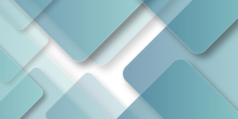 Wall Mural - Modern luxury pattern of geometric white and blue color background . vector illustration technology background with shadow. seamless white geometric lines luxury shapes, vector background.