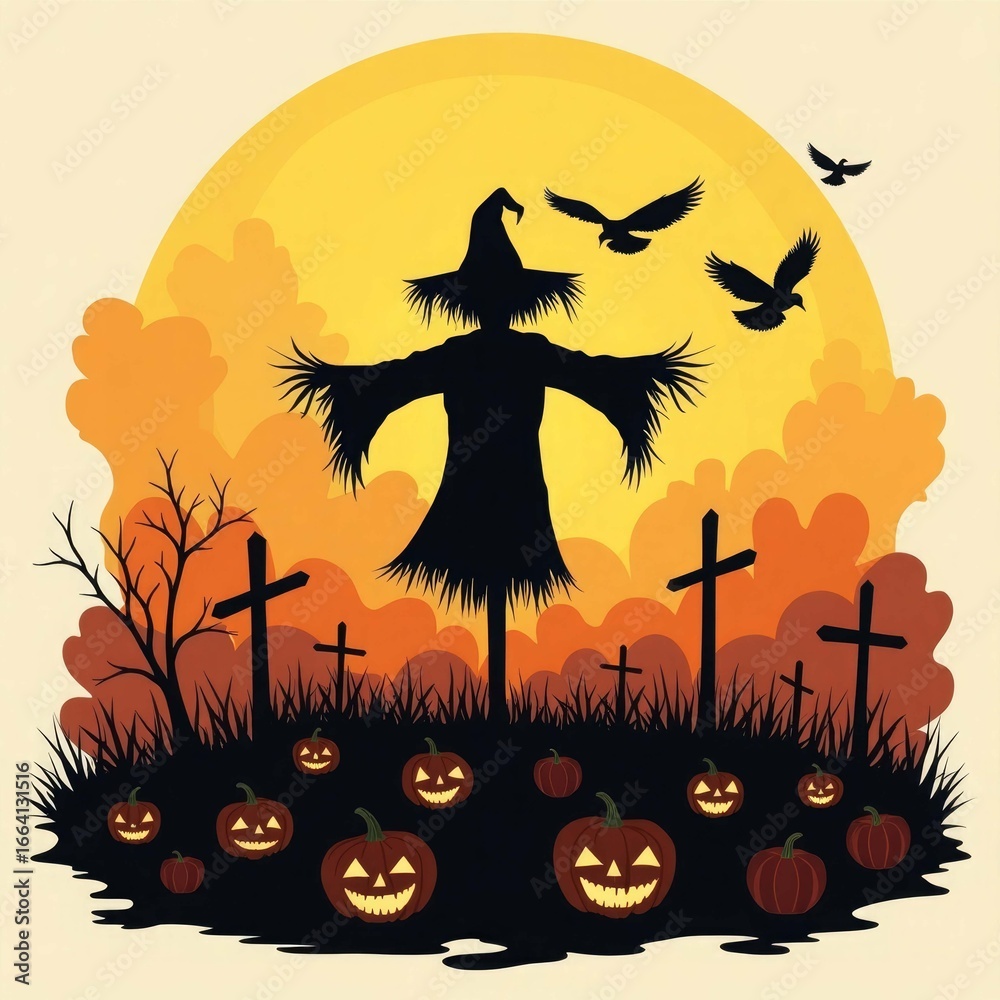 Halloween background with pumpkin and bats, halloween, pumpkin, moon, bat, night, autumn, vector, horror, holiday, spooky, illustration, dark, cat, scary, silhouette, celebration, tree, orange, cartoo