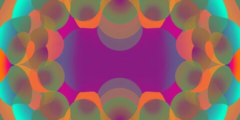 Wall Mural - abstract backdrop of perfectly symmetrical overlapping circles, creating a mesmerizing visual textur