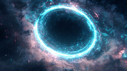 Wall Mural - wormhole in space