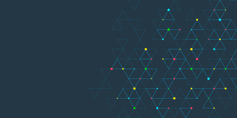 Wall Mural - abstract background with a geometric pattern of triangle shapes. graphic design element