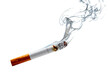 © Ibrahim - Burning cigarette with swirling smoke, symbol of addiction and habit