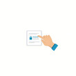 © MdMasud - Hand Touching Screen with Lock Icon and Password Field