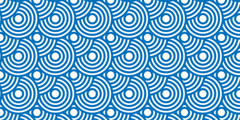 Wall Mural - abstract pattern with circles. seamless geometric swirl spiral pattern and abstract circle wave line