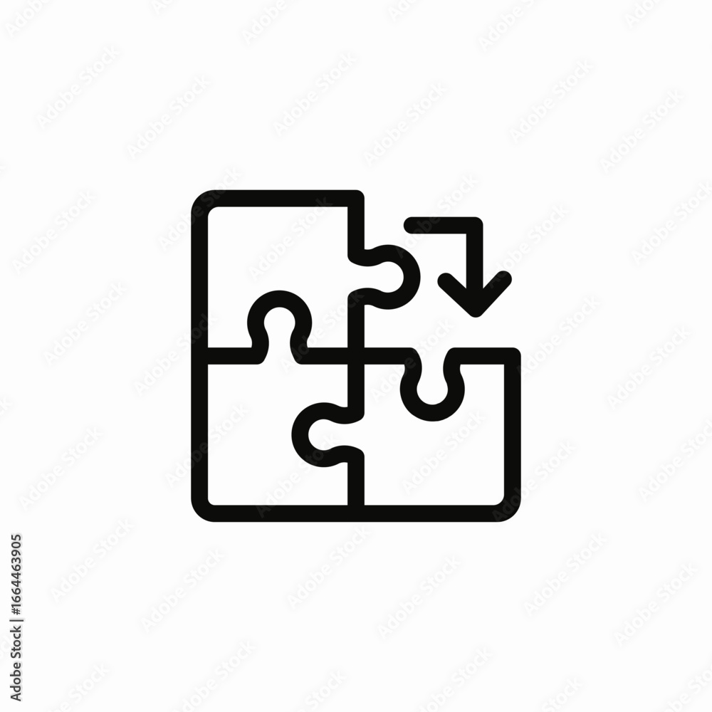 puzzle piece connection icon sign vector
