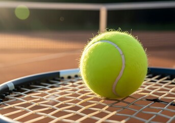 A natural outdoor capture of tennis gear with warm sunlight.